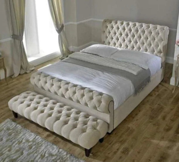 Rome Sleigh Chesterfield Bed