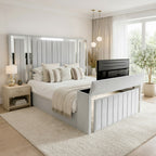 Panel Mirror Tv Bed