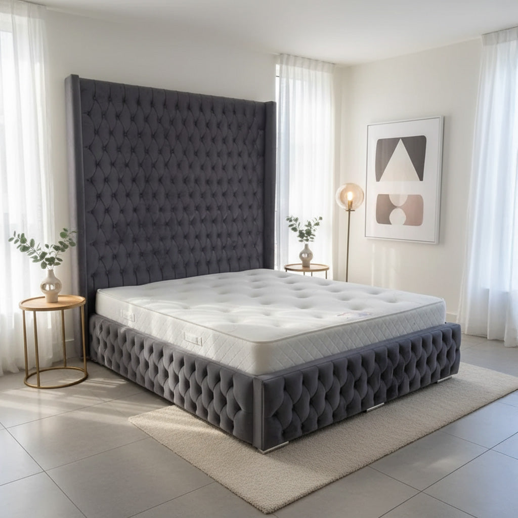 Luxury Chesterfield Wing Bed