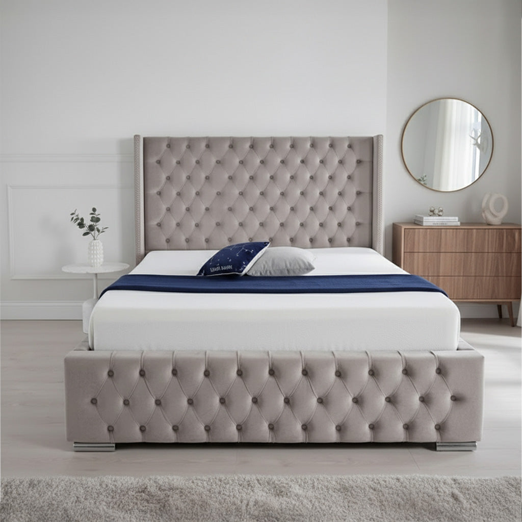 Luxury upholstery Chesterfield Bed