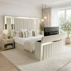 Panel Mirror Tv Bed