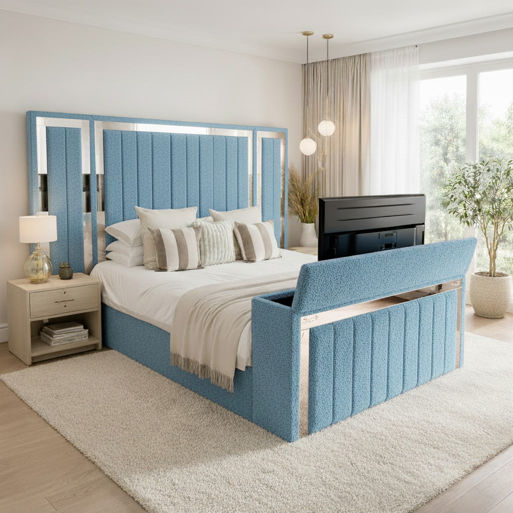 Panel Mirror Tv Bed