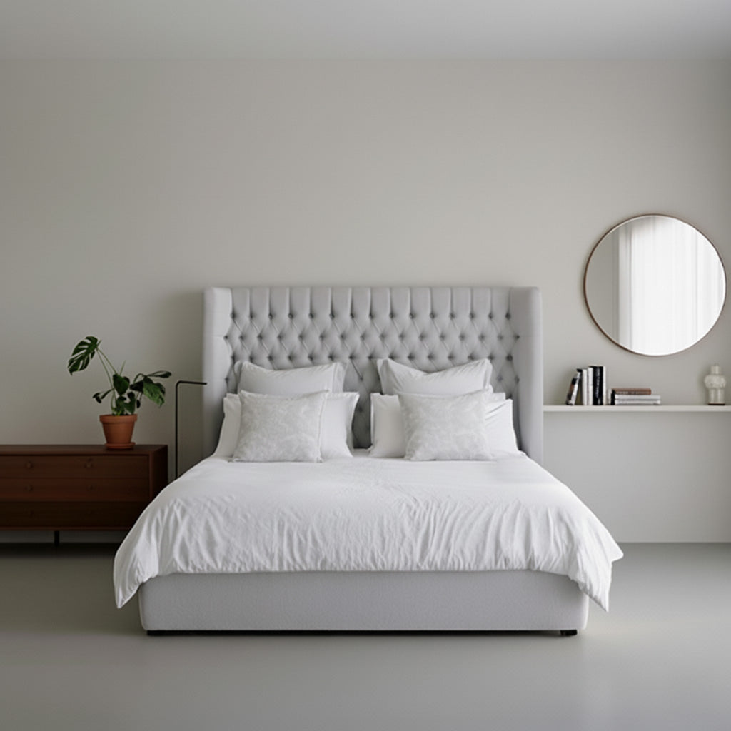 Milan Luxurious Wing Chesterfield Bed