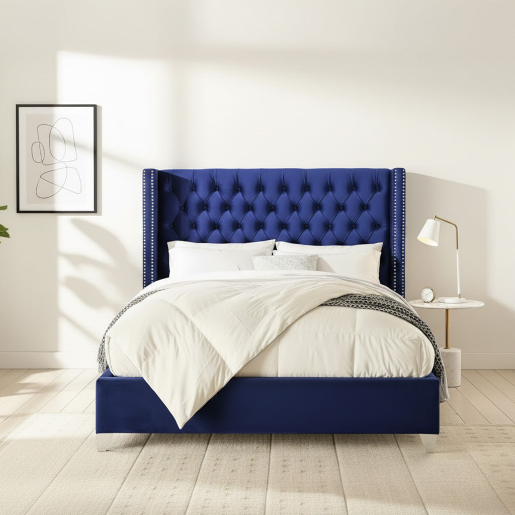Milli Wingback Chesterfield Bed