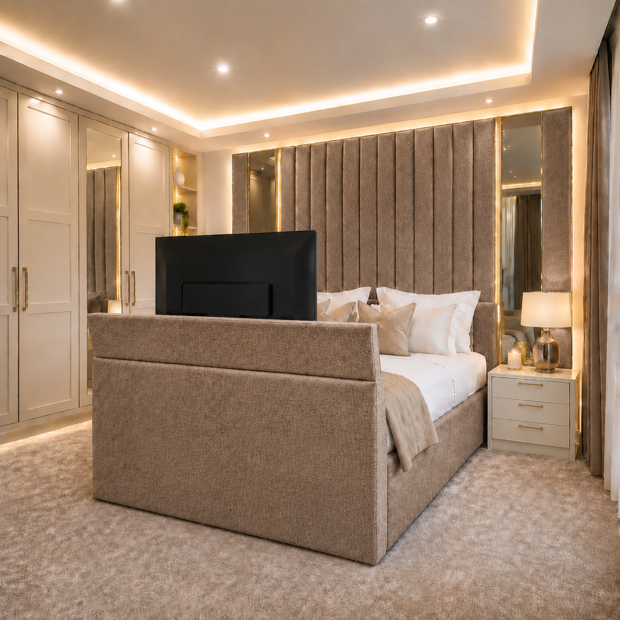 The Alabaster Tv Bed