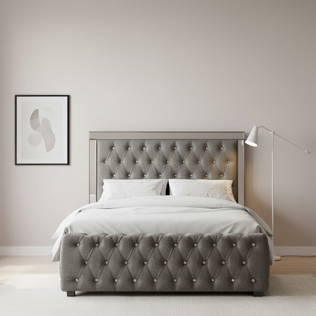 Mirror Luxury Chesterfield Bed