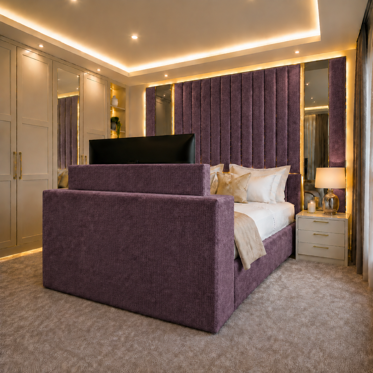 The Alabaster TV Bed