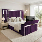 Panel Mirror Tv Bed