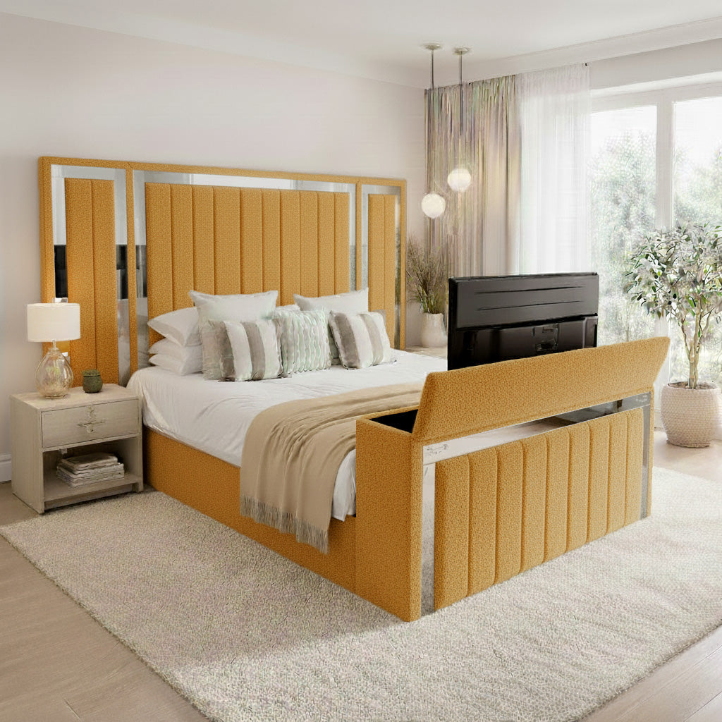 Panel Mirror Tv Bed