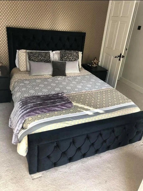 Princess Bumper Border Chesterfield Buttoned Bed Frame