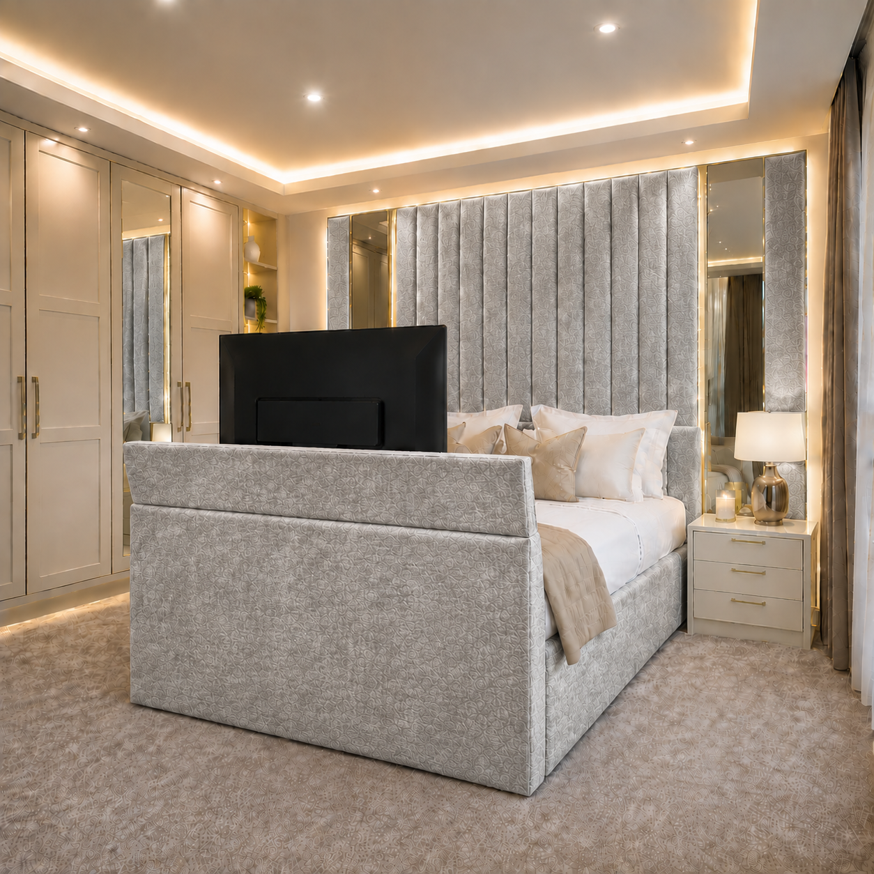 The Alabaster Tv Bed