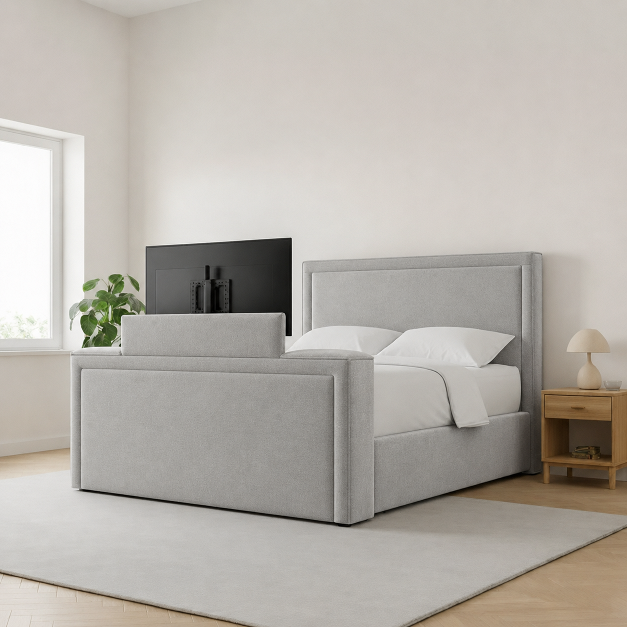 Plain Strip TV Bed