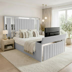 Panel Mirror Tv Bed