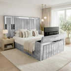 Panel Mirror Tv Bed