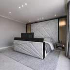 The Monochrome Suite TV Bed