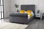 Sleigh Chesterfield Bed