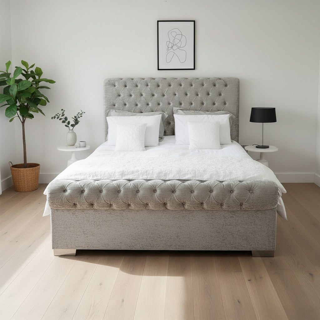 Sleigh Chesterfield Bed