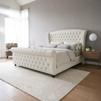 Sleigh Wing Chesterfield Bed