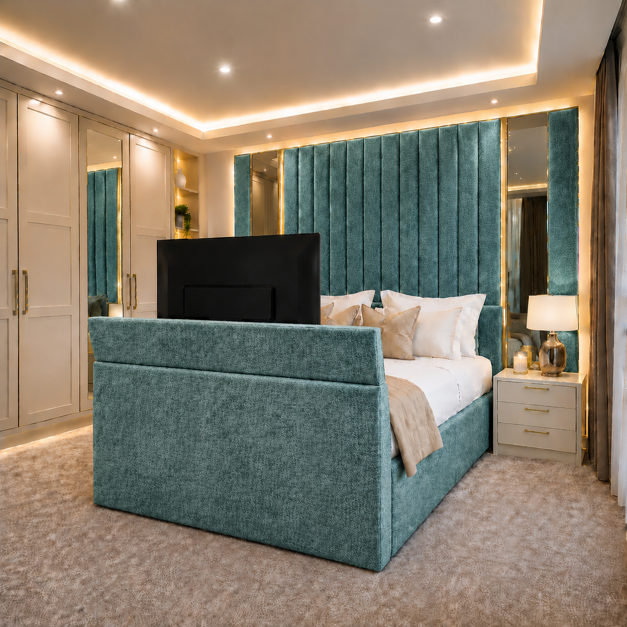 The Alabaster Tv Bed