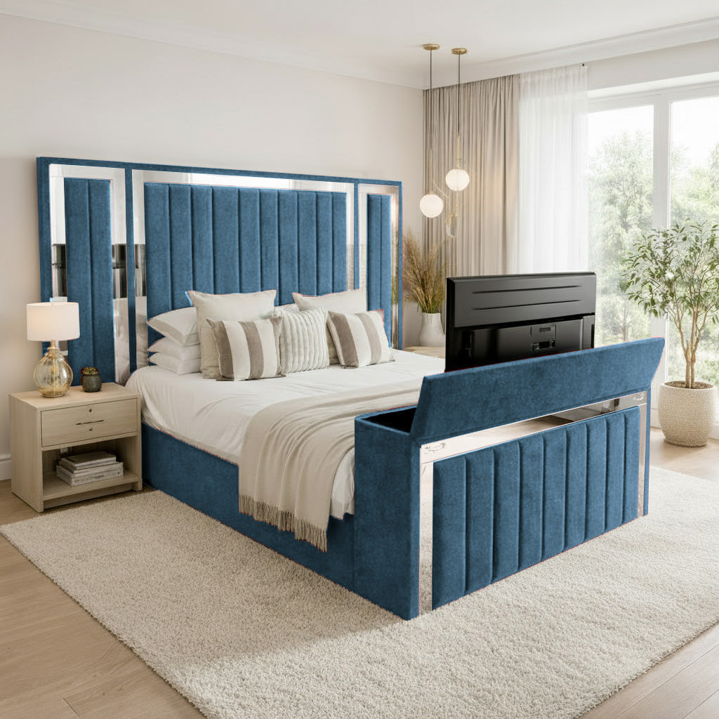 Panel Mirror Tv Bed