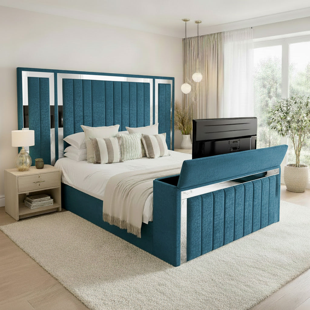 Panel Mirror Tv Bed
