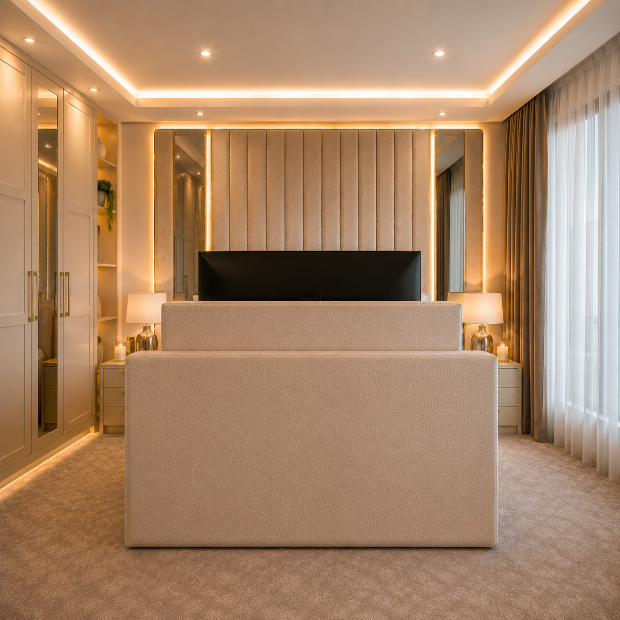 The Alabaster TV Bed