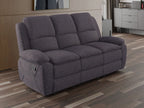 Bronte 3 Seater Recliner Sofa – Grey