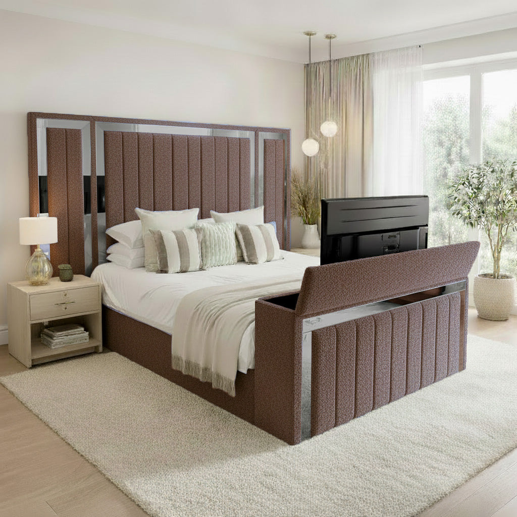 Panel Mirror Tv Bed