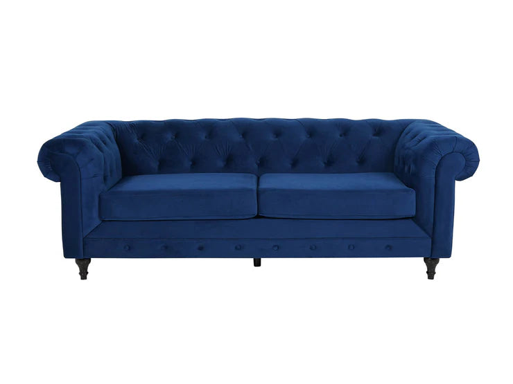 Chesterfield 2 Seater – Plush Blue