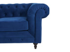 Chesterfield 2 Seater – Plush Blue