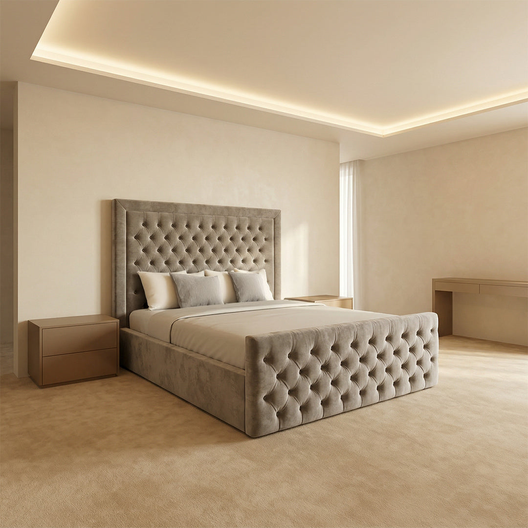 Upholstery Beed Chesterfield Bed – AQ Beds
