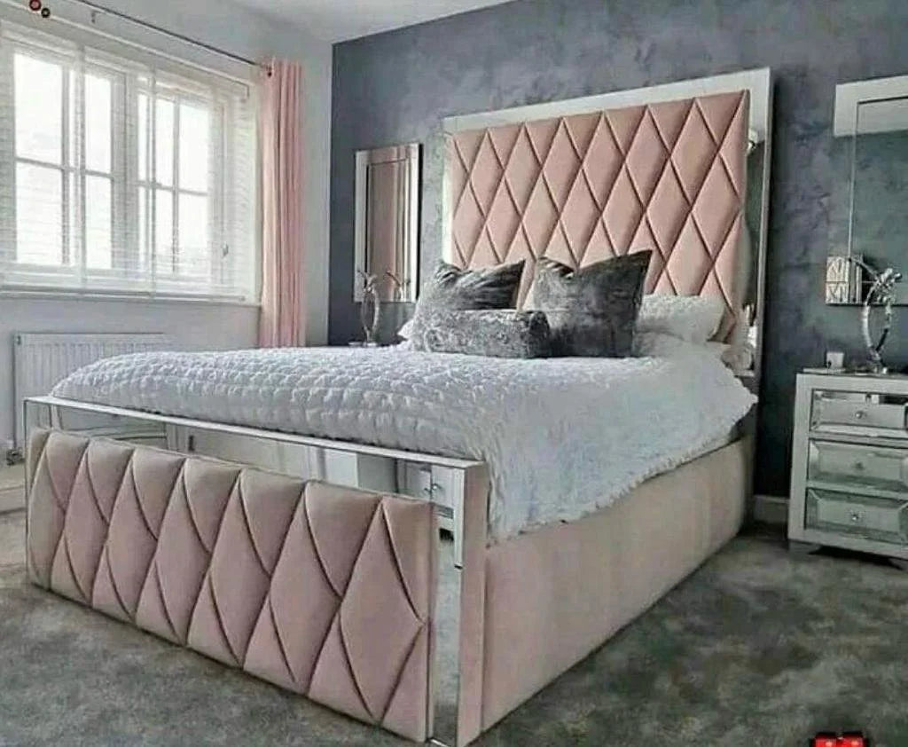 Diamond Mirror Bed
