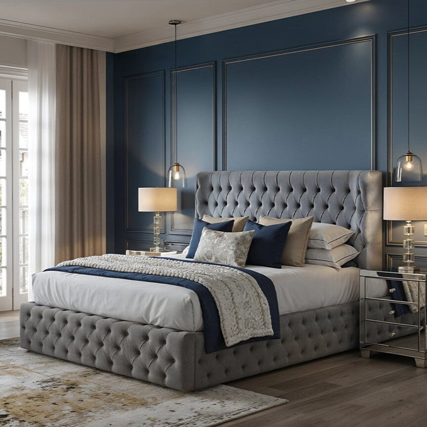 Wingback Chesterfield Bed