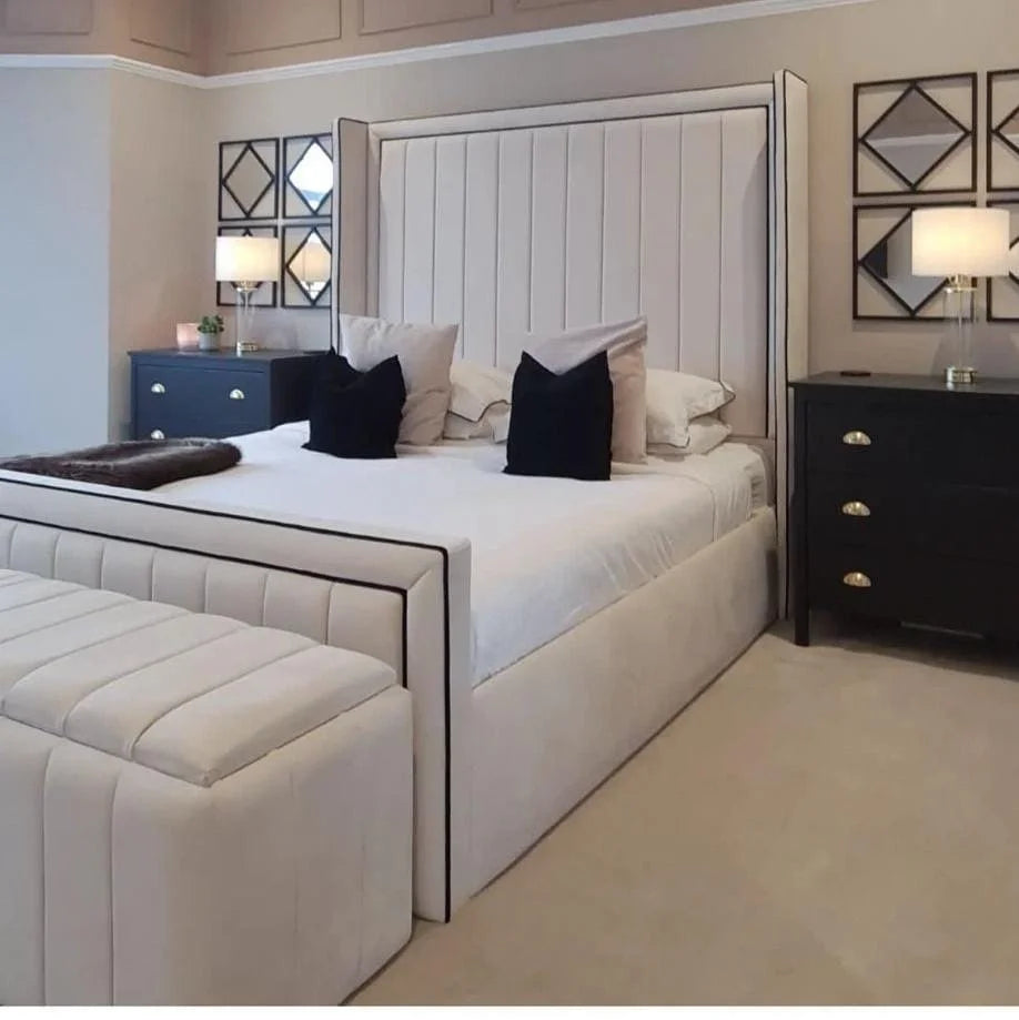 Tokyo Wingback Footboard Bed