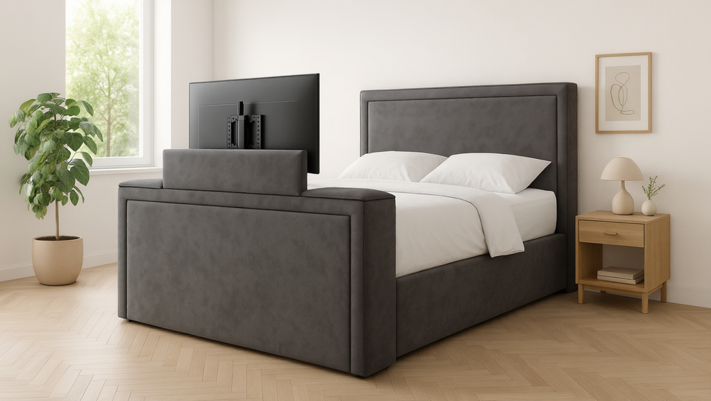 Plain Strip TV Bed