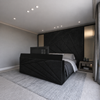 The Monochrome Suite TV Bed