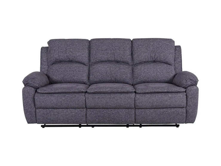 Bronte 3 Seater Recliner Sofa – Grey