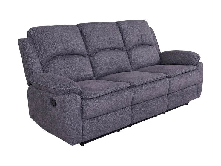 Bronte 3 Seater Recliner Sofa – Grey