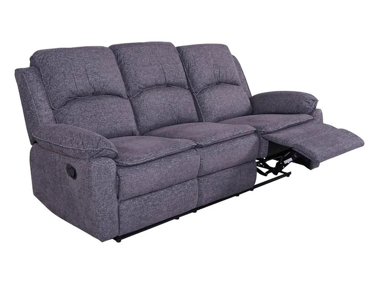 Bronte 3 Seater Recliner Sofa – Grey