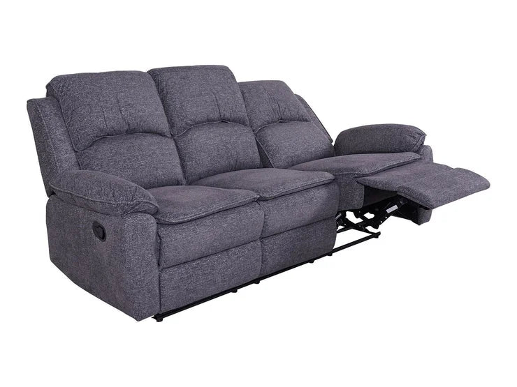 Bronte 3 Seater Recliner Sofa – Grey