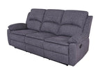 Bronte 3 Seater Recliner Sofa – Grey