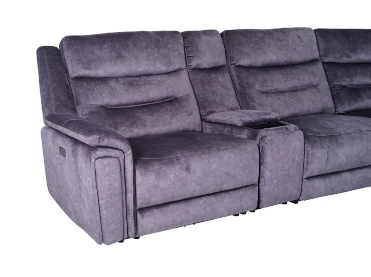 Berlin Dark grey Corner Sofa
