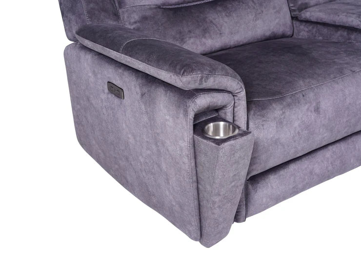 Berlin Dark grey Corner Sofa