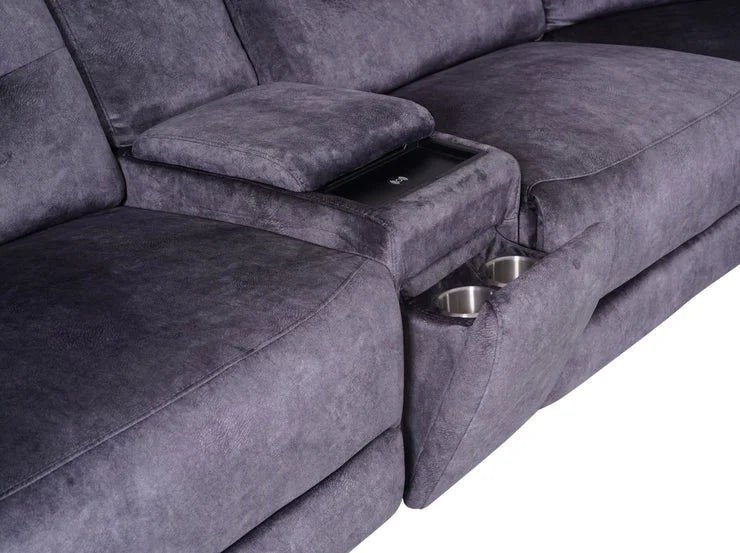 Berlin Dark grey Corner Sofa