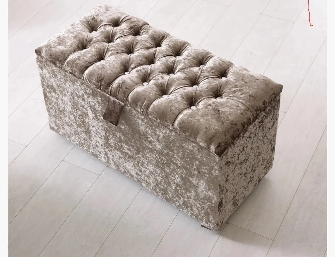 Upholstery Storage Ottoman Box