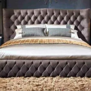 Rehan Chesterfield wingback bed Button Diamonds