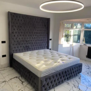 Luxury Chesterfield Wing Bed