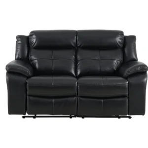 Langdale 2 Seater Recliner Black