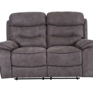Noah 2 Seater Grey Fabric Recliner Sofa